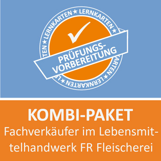 Kombi-Paket Lernkarten Fachverkäufer im Lebensmittelhandwerk FR Fleischerei Lernkarten