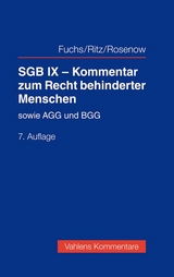 SGB IX - Kommentar zum Recht behinderter Menschen - Karl Jung, Horst Cramer, Harry Fuchs, Hans-G&uuml;nther Ritz, Roland Rosenow