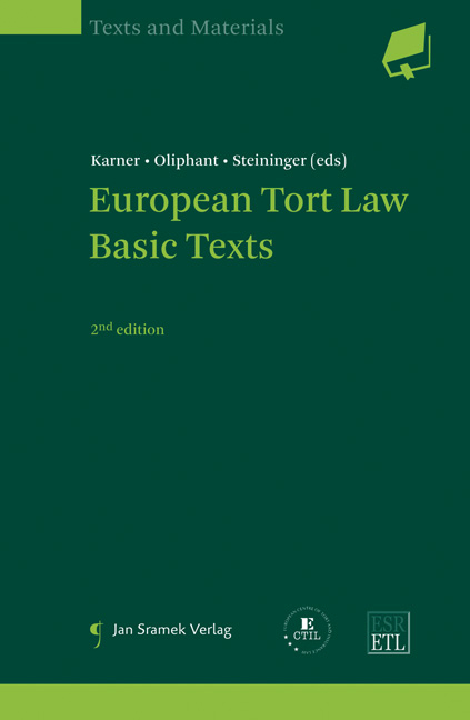 European Tort Law - 