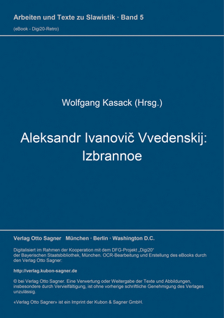 Aleksandr Ivanovič Vvedenskij: Izbrannoe