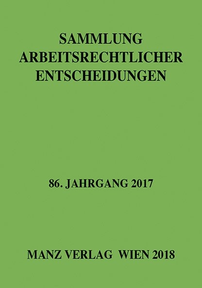 Sammlung arbeitsrechtlicher Entscheidungen - 