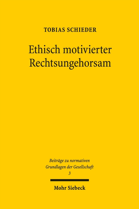 Ethisch motivierter Rechtsungehorsam - Tobias Schieder