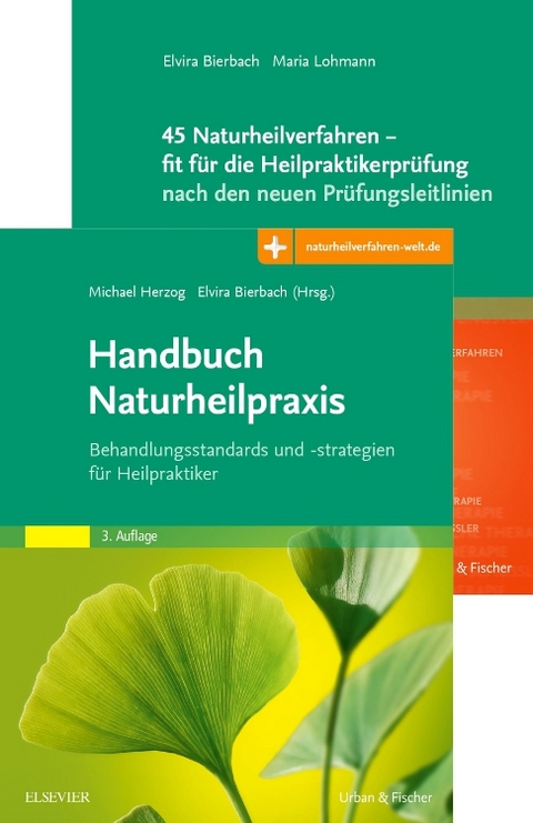 Set Naturheilverfahren f&uuml;r die Heilpraktikerpr&uuml;fung - Elvira Bierbach, Michael Herzog