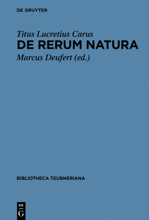 De rerum natura - Titus Lucretius Carus