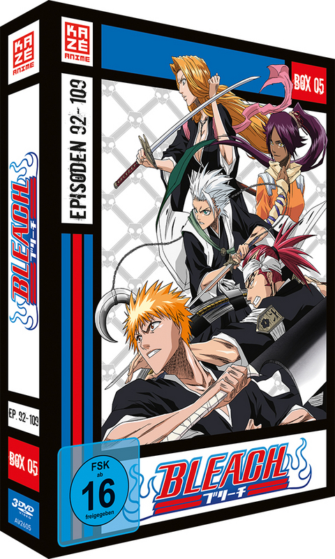 Bleach TV Serie - DVD Box 5 (Episoden 92-109) (3 DVDs) - Noriyuki Abe