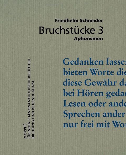 Bruchst&uuml;cke 3 - Friedhelm Schneider