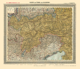 Historische Karte: TIROL und SALZBURG, um 1900 [gerollt] - Friedrich Handtke