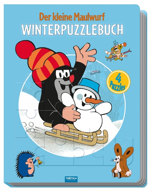 Tr&ouml;tsch Der kleine Maulwurf Winter Puzzlebuch - 