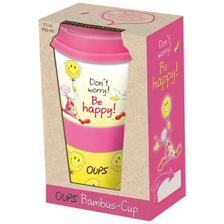 Oups Bambus-Cup - Don t worry! Be happy!