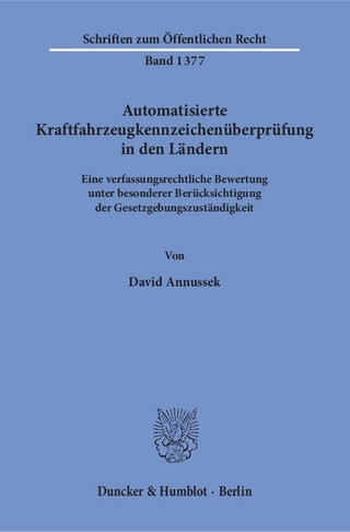 Automatisierte Kraftfahrzeugkennzeichenüberprüfung in den Ländern.