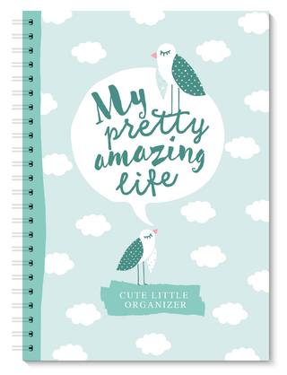 Terminplaner Ringbuch, Terminkalender Organizer 2025/2026 DIN A5 Terminplaner ohne Datum in türkis mit Extra-Seiten für Jahresüberblick, Monatsüberblick, Geburtstage, ToDo Liste, Notizen. Inklusive passender Sticker.