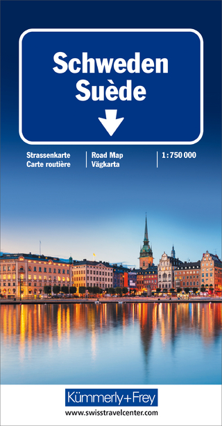 Schweden Strassenkarte 1:750 000