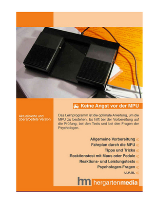 Keine Angst vor der MPU 2018 mit Pedalen