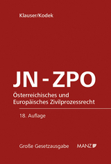 Jurisdiktionsnorm und Zivilprozessordnung JN-ZPO - 