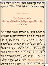 Das Memorbuch der Israelitischen Religionsgesellschaft zu Mainz - 