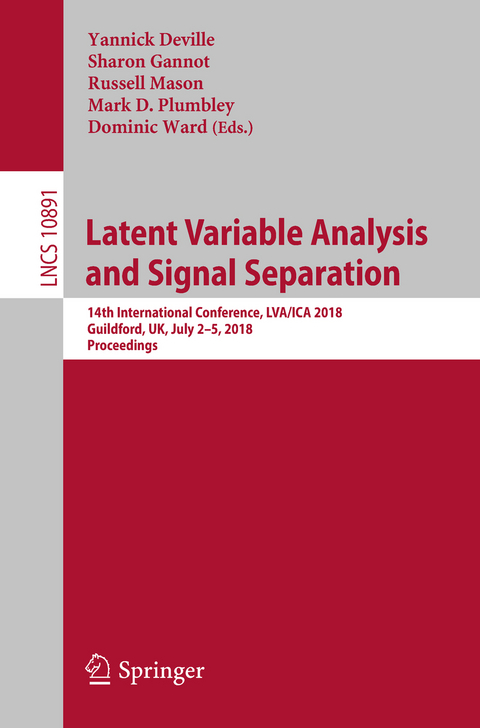 Latent Variable Analysis and Signal Separation - 