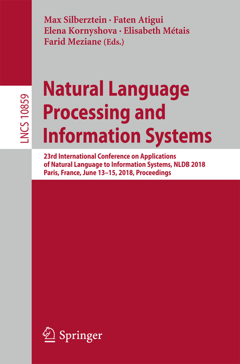 Natural Language Processing and Information Systems - 