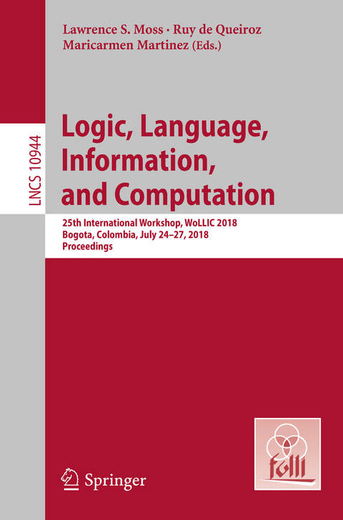 Logic, Language, Information, and Computation - 
