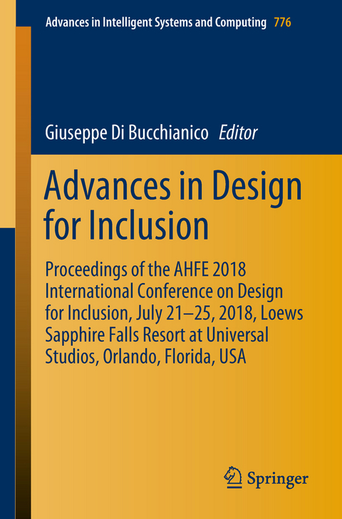 Advances in Design for Inclusion - 
