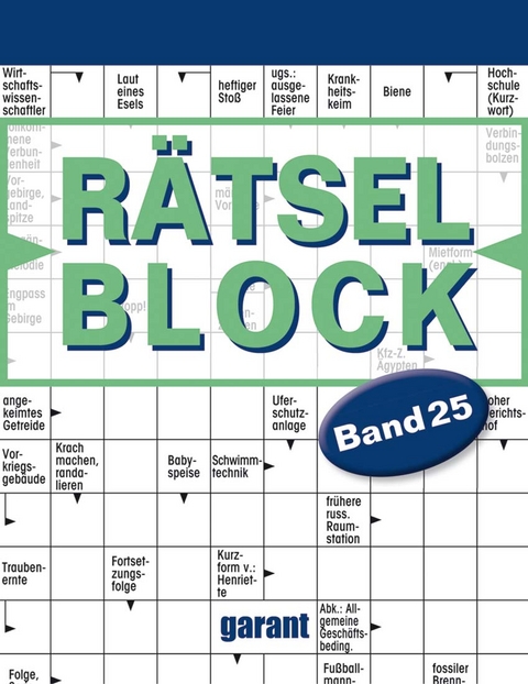 R&auml;tselblock Band 25