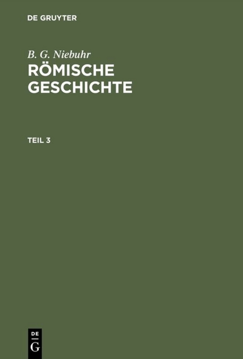 R&ouml;mische Geschichte. Teil 3