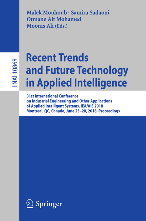 Recent Trends and Future Technology in Applied Intelligence - 