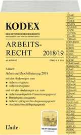 KODEX Arbeitsrecht 2018/19 - Stech, Edda; Ercher-Lederer, Gerda; Doralt, Werner