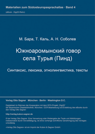 Die südaromunische Mundart von Turia (Pindos)