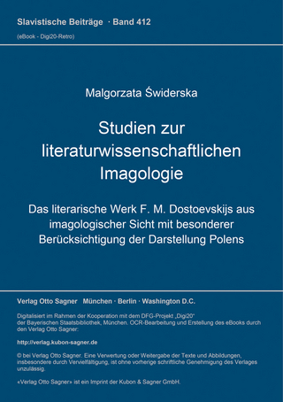 Studien zur literaturwissenschaftlichen Imagologie
