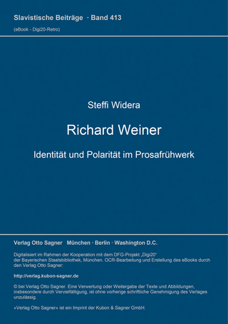 Richard Weiner. Identität und Polarität im Prosafrühwerk