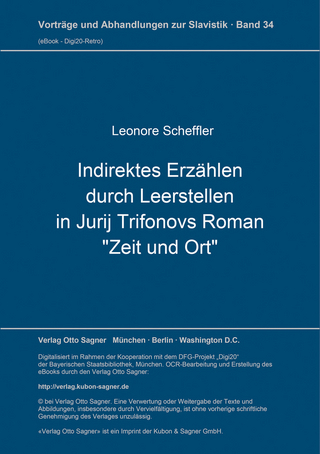 Roman-Punktir. Indirektes Erzählen durch Leerstellen in Jurij Trifonovs Roman 