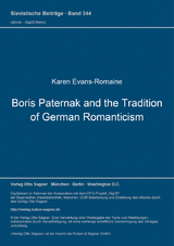 Boris Paternak and the Tradition of German Romanticism - Karen Evans-Romaine