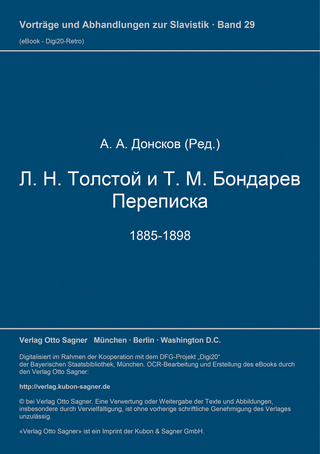 L. N. Tolstoj i T. M. Bondarev. Perepiska. 1885-1898