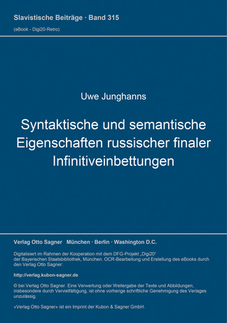 Syntaktische und semantische Eigenschaften russischer finaler Infinitiveinbettungen