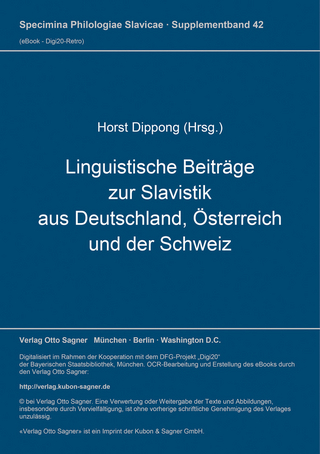 Linguistische Beiträge zur Slavistik aus Deutschland, Österreich und der Schweiz