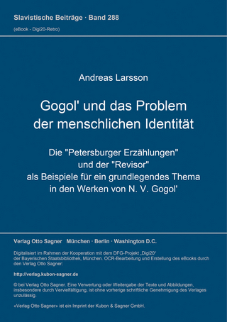 Gogol' und das Problem der menschlichen Identität