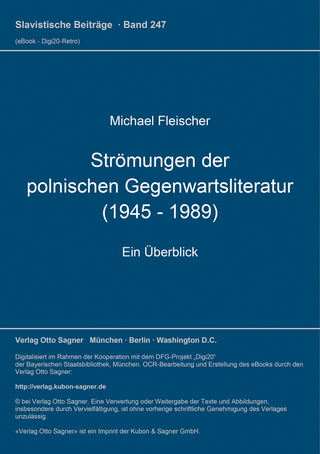 Strömungen der polnischen Gegenwartsliteratur (1945 - 1989)