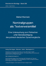 Nominalgruppen als Textverweismittel - B&auml;rbel Miemietz
