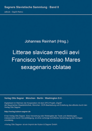 Litterae slavicae medii aevi Francisco Venceslao Mares sexagenario oblatae
