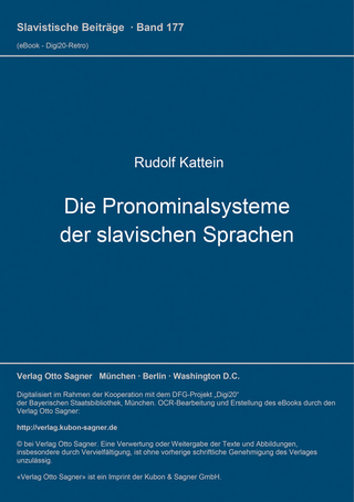 Die Pronominalsysteme der slavischen Sprachen