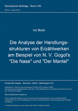 Die Analyse der Handlungsstrukturen von Erzählwerken am Beispiel von N. V. Gogol's 