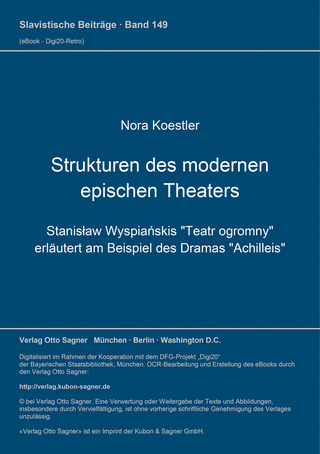 Strukturen des modernen epischen Theaters