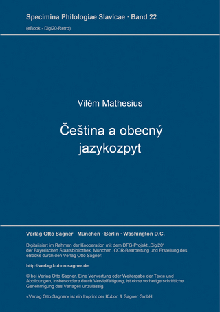 Čeština a obecný jazykozpyt