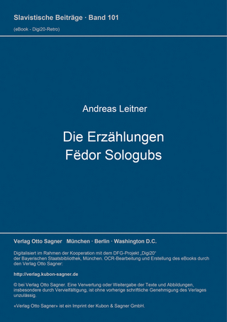 Die Erzählungen Fëdor Sologubs