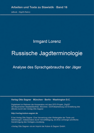 Russische Jagdterminologie