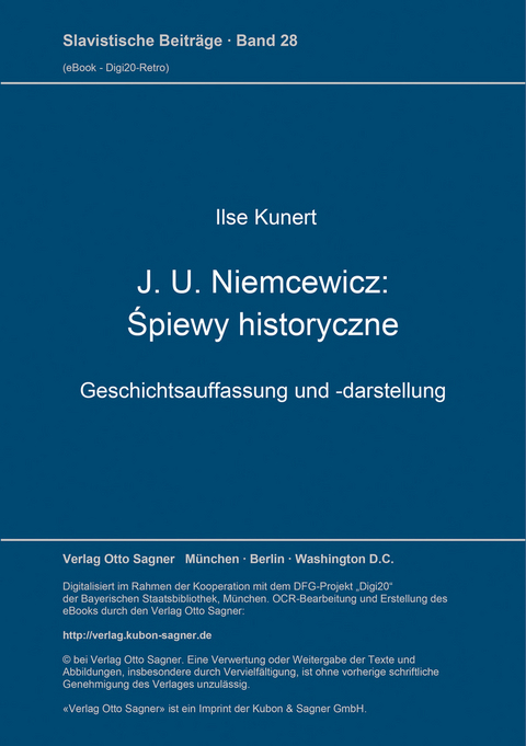 J. U. Niemcewicz: Śpiewy historyczne - Ilse Kunert