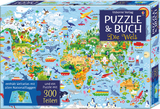 Puzzle & Buch: Die Welt