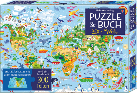 Puzzle & Buch: Die Welt - Sam Baer