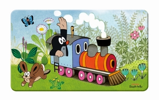Frühstücksbrettchen Der kleine Maulwurf Lokomotive