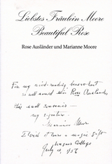 Liebstes Fr&auml;ulein Moore &ndash; Beautiful Rose - Marianne Moore, Rose Ausl&auml;nder